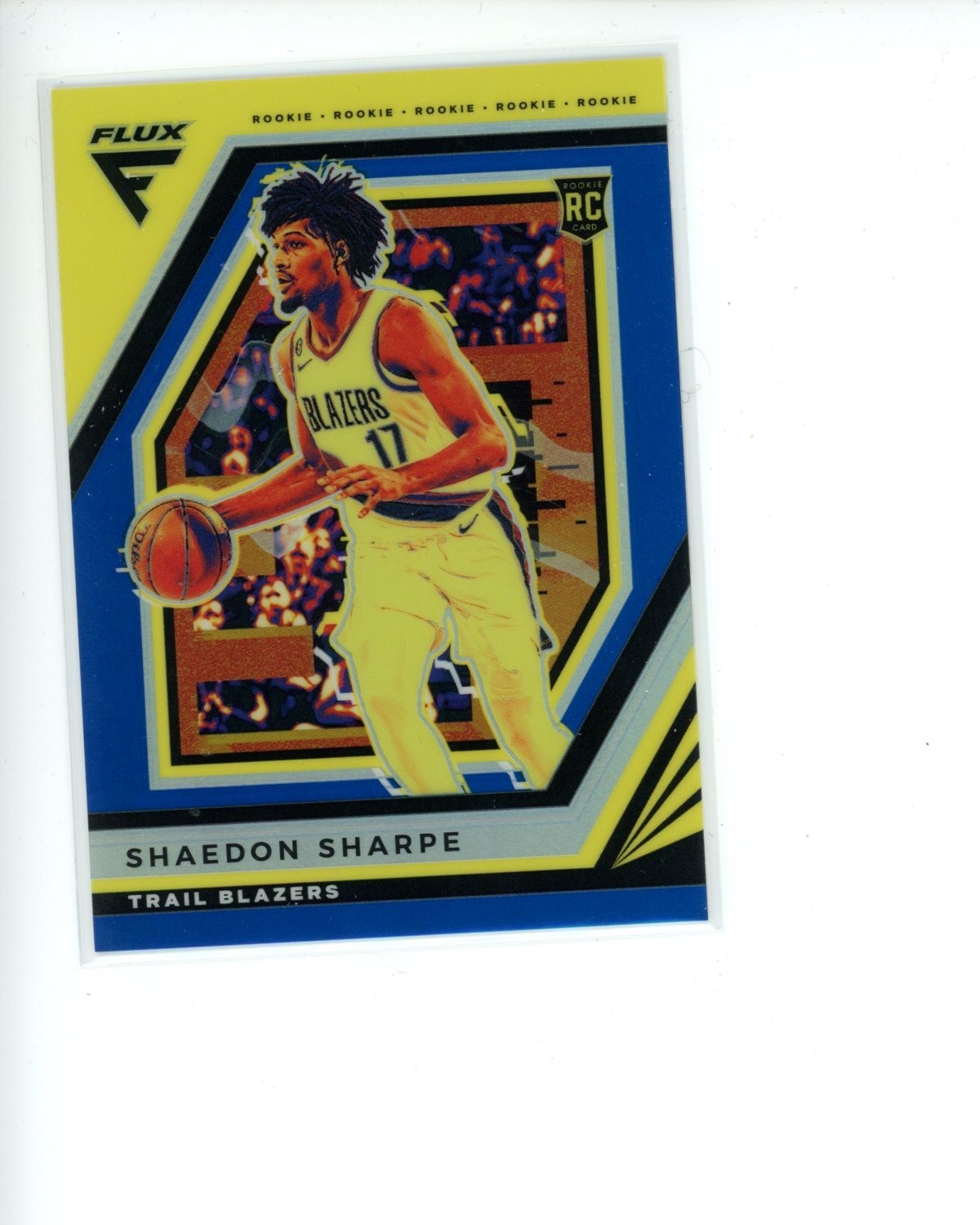 2022-23 Panini Flux Blue #207 Shaedon Sharpe Rookie RC #d 64/99