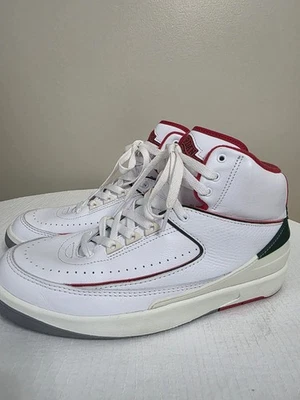 Nike Air Jordan 2 Mid - Weiß / Rot / Grün - Bild 1 von 4