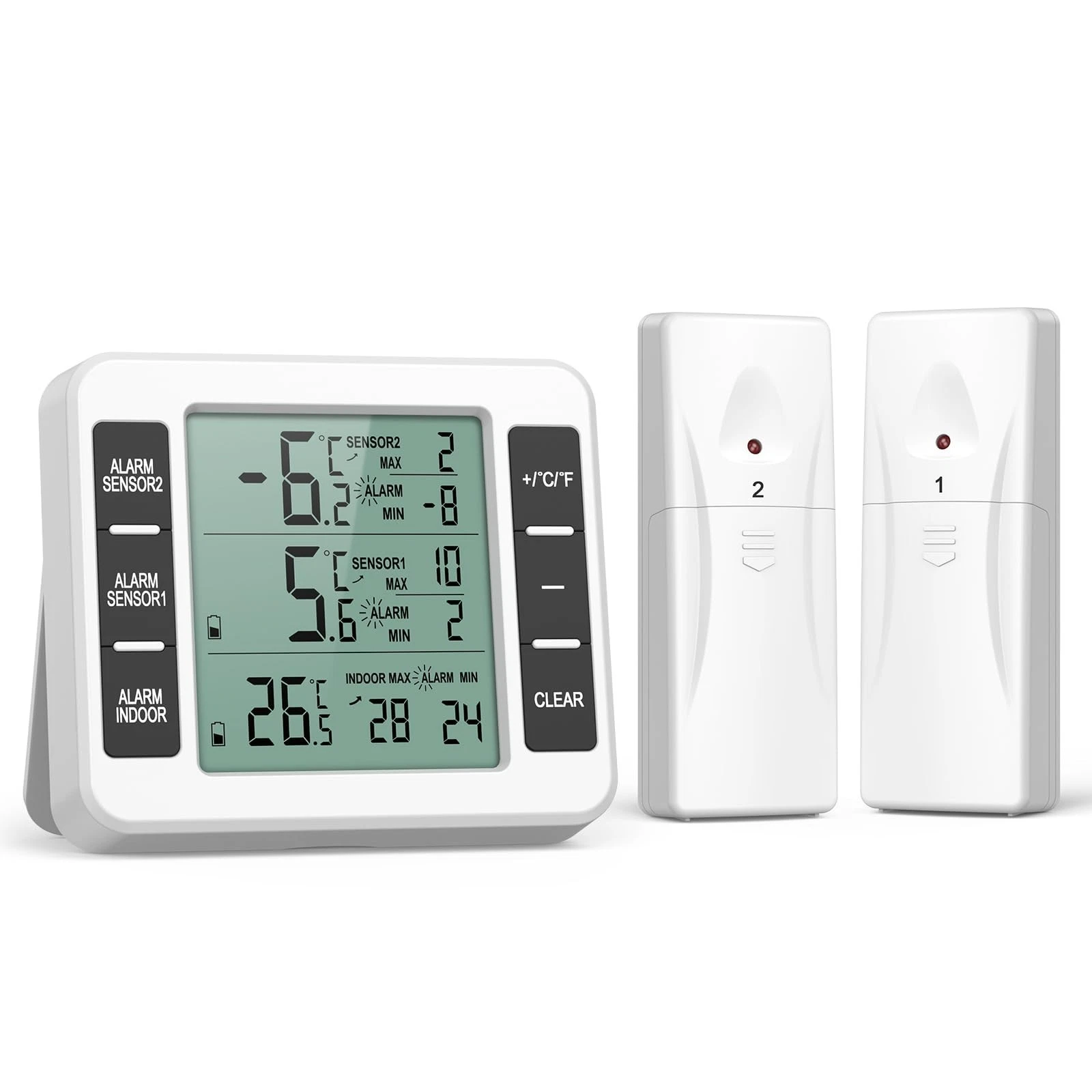 ORIA Refrigerator Thermometer, Wireless Digital Freezer Thermometer with 2 Se...
Opens in a new wind