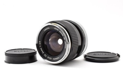 ''O'' Lens [MINT] Canon FD 24mm f2.8 Silver Chrome Nose Wide Angle Lens From JAPAN