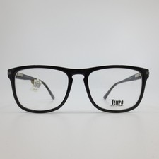 Tempo MP5102 BK Mens Eyeglasses Black Rectangular Frame 55-18-150