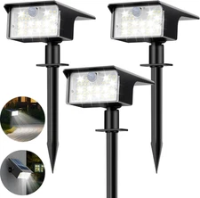 Solar Garden Waterproof Lights Outdoor Landscape Led Yard Spot 3 Pack/62 Motion