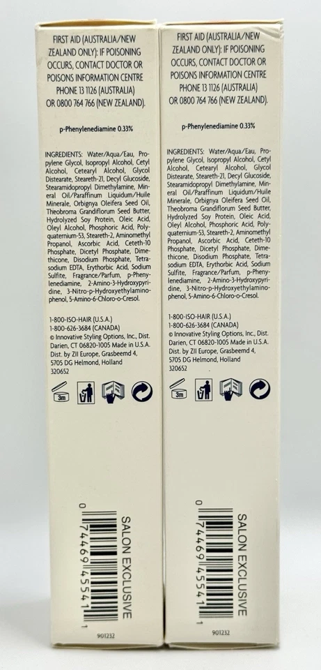 I- Color I-LUMINATE 半永久染发剂 4RV (4.57) 红色 紫色 2 盎司 2 包 — 第 2/4 张图片