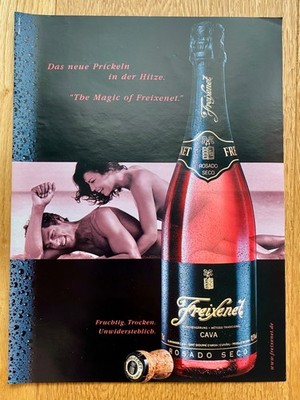 The Magic of Freixenet Rosado Seco Cava retro 2000 Vintage Ad Werbung Reklame