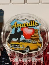 CRUISIN 66 AMARILLO ST. LOUIS Mint 2 oz HIGH RELIEF .999 ENAMELED Silver LOT#865 106.63 per troy oz