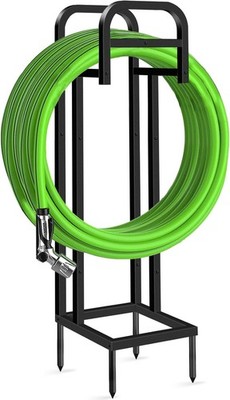 Heavy Duty Freestanding Garden Hose Holder, Upgraded 150FT Capacity Metal Wat...