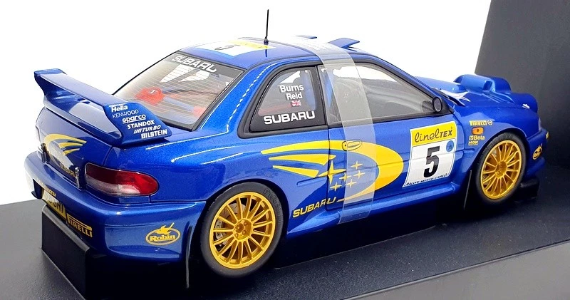 Autoart 1/18 Scale Diecast 89994 Subaru Impreza WRC RMC R.Burns 1999 Night Race - Image 2 of 4