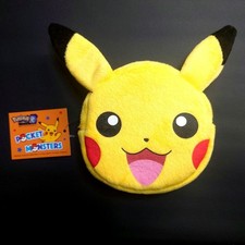 Pikachu Face Pouch Fluffy Collectible Plush Pokemon 20th Anniversary Prize