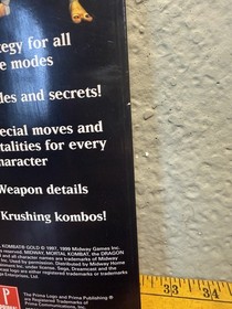 Mortal Kombat Gold Official Strategy Guide Dreamcast Prima BradyGames
