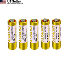 27A 12V Alkaline Battery A27 MN27 Long Lasting Key Fob 5 Pack Fast Shipping USA