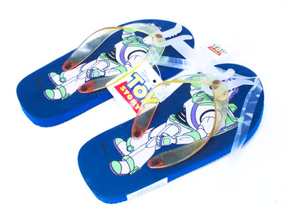 Disney Toy Story Buzz Lightyear Flip Flops Size 9/10 New With Tags