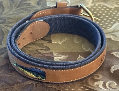 M27- World Wide Sportsman Belt Embroidered MAHI MAHI Men's Size 40