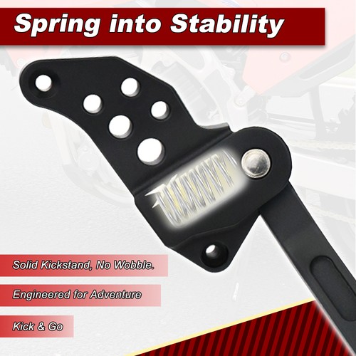 Soporte lateral para moto con almohadilla aluminio negro apto para Yamaha YZ250 2005-2024 - Imagen 4 de 12