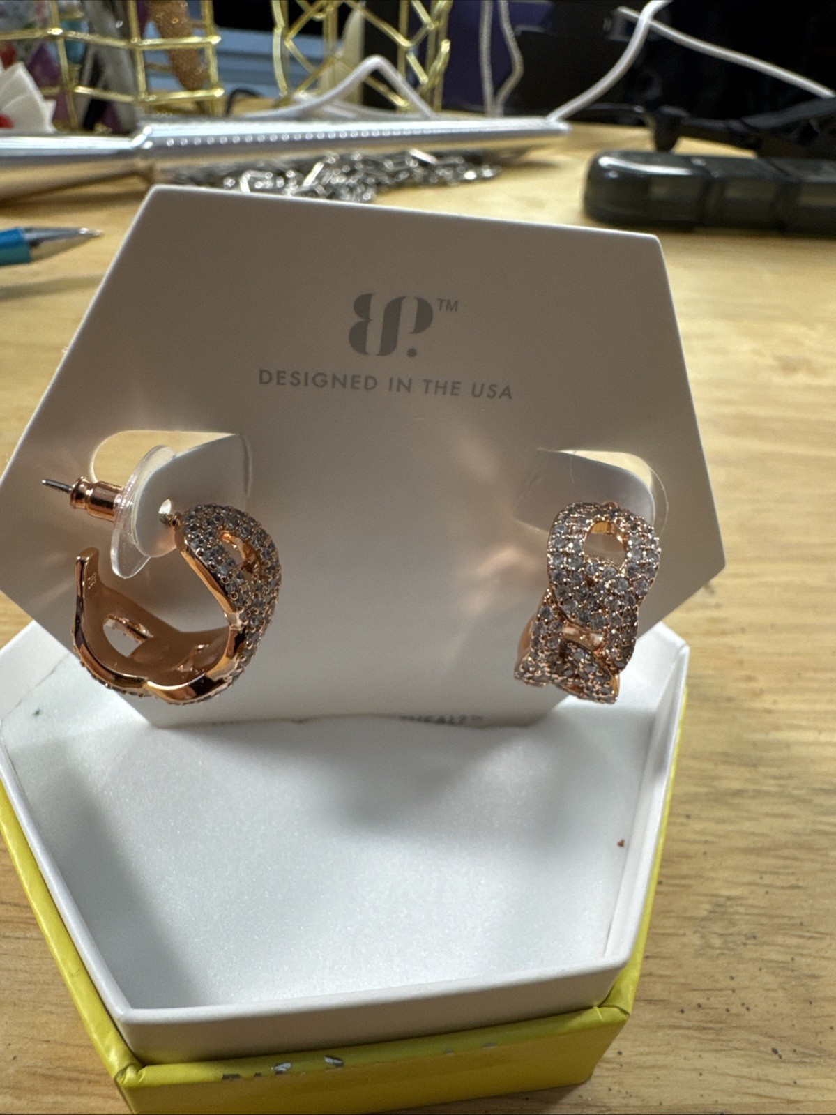 Bomb Party Chain Hoop Earrings ER70791 Under The Stars Design