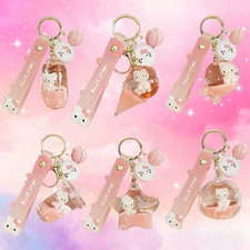 Hello Kitty Floating Figure Shape Keychains Choose Your Favorites NEW 
