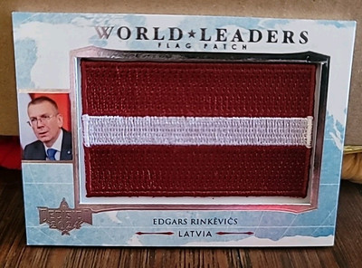 Decision 2024 Edgars Rinkevics #WL31 Latvia WORLD LEADERS FLAG PATCH 