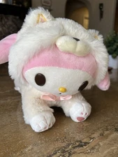 My Melody Rare Shiba Inu Costume Sanrio Laying Down Plush Stuffed Toy 10”