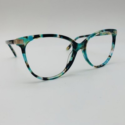 COCOA MINT Brille BLAU MELIERT CAT EYE Brillengestell MOD: CMS2051