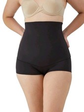Maidenform Women's Firm Control High-Waist Boyshort Shapewear Black Size Small