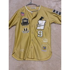 Headgear Classics Negro League Baseball Jersey Gold Black Size S