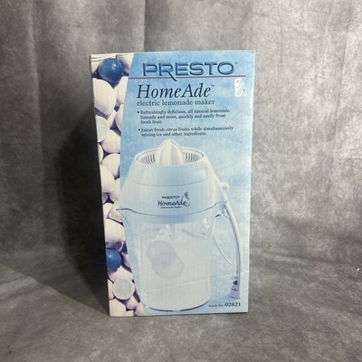 PRESTO HomeAde Electric Lemonade Maker 02621 Brand New In Sealed Original Box