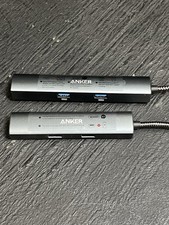 Lot of 2 Anker A8365 6in1 USB-C PD  A8338 5in1 USB-C Ethernet Hub USB Adapter
