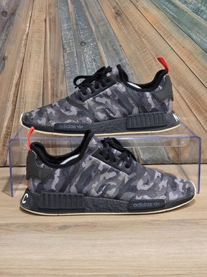 adidas gazelle silver green womens Adidas NMD_R1 "Grey Camo"  Beater Sneaker