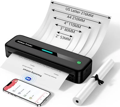 Phomemo Wireless A4 Bluetooth Thermal Printer Travel Printer With Thermal Paper - Image 1 of 4