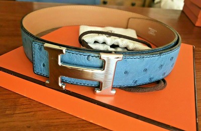 hermes ostrich belt