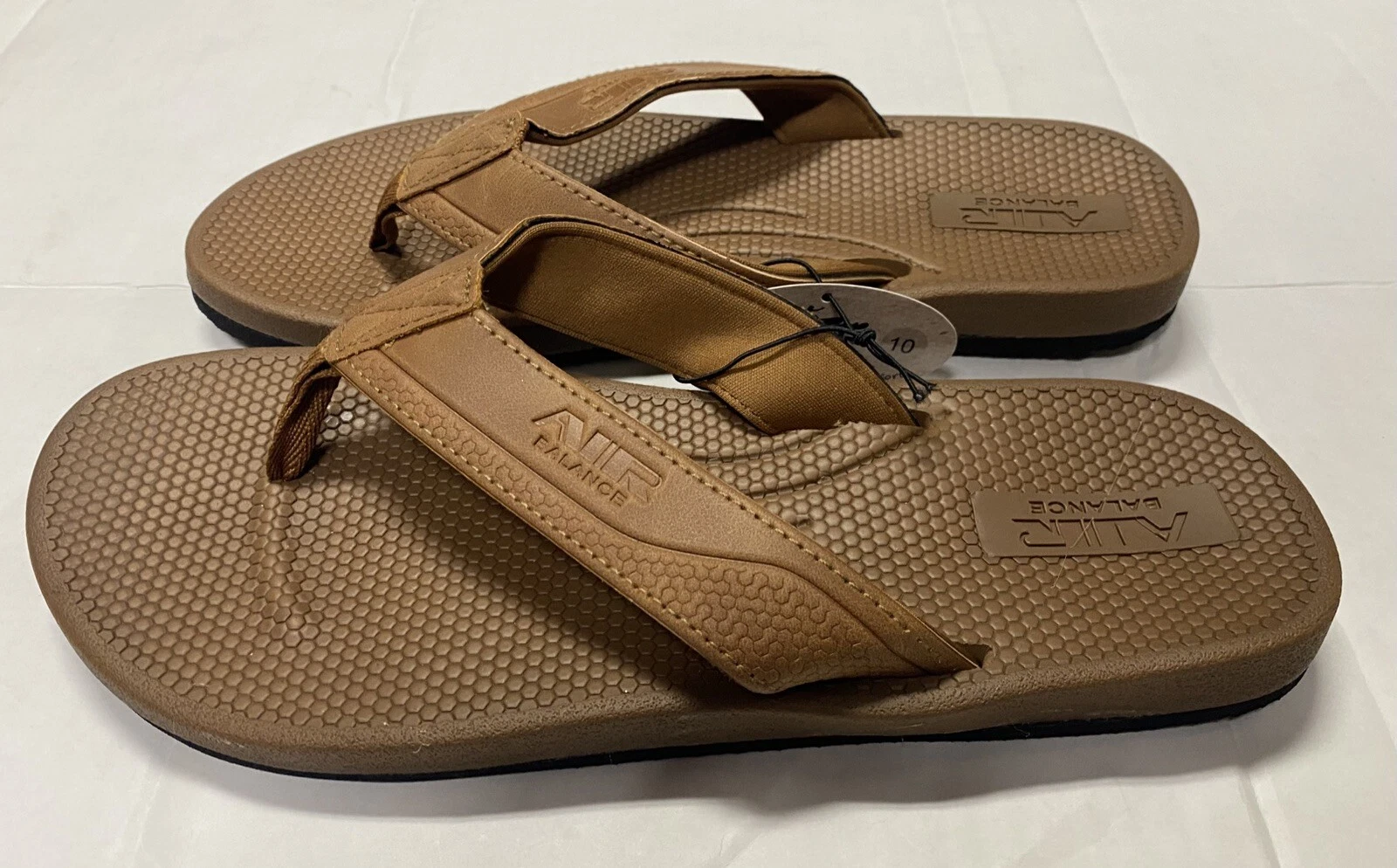 NEW BALANCE Sandali infradito Air Balance marroni uomo taglia 9 10 11 12 nuovi con etichette