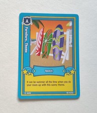 Webkinz Trading Card Series 2 Game Furniture, Theme Beach B2-45/85