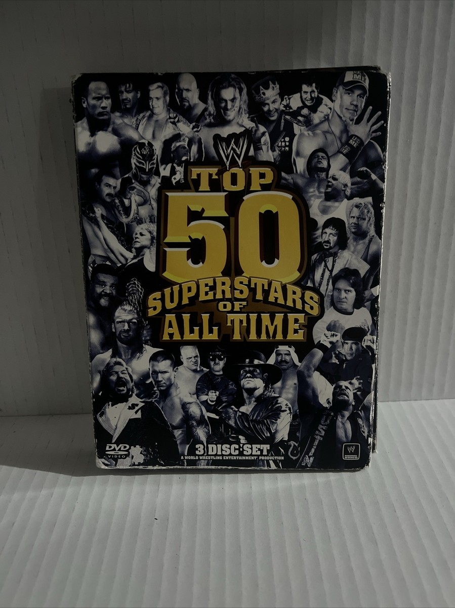 WWE The Top 50 Superstars Of All Time Disc DVD Set Pro Wrestling New  Sealed
