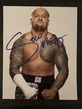 Solo Sikoa World Wrestling Entertainment Signed WWE 8x10 Photo The Bloodline