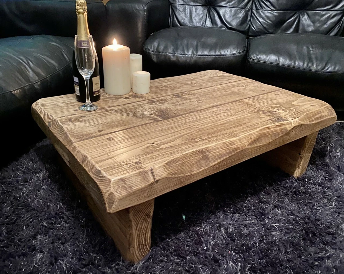 Baja Natural Oak Wood 40 Square Coffee Table + Reviews