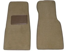 1982 - 1991 Jaguar XJS Beige Tan Car Floor Mats * 2 PIECE FRONTS w/ DS Heel Pad