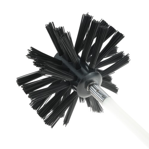 Chimney Cleaning Brush Kit Flexible Rods For Fireplace Dryer Pipe Fume Hood - Picture 2 of 10