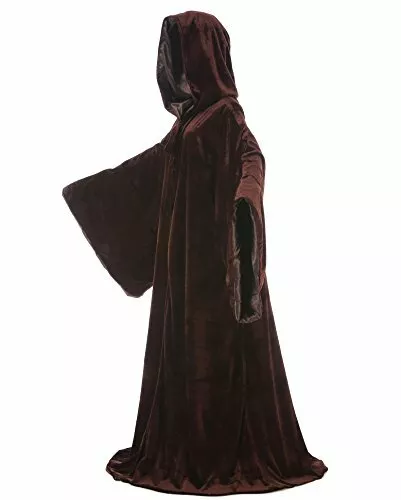 Samtkleid Halloween Mantel schick Cosplay Kostüm - Bild 6 von 39