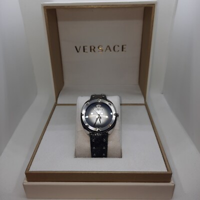 Brand New Versace 38mm Shadov Ladies Watch with dark blue/blacksh band 