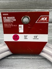 Ace 4096699 Ice Maker Refrigerator Connector Hose ¼" x ¼" x 72" Reinforced PVC 3