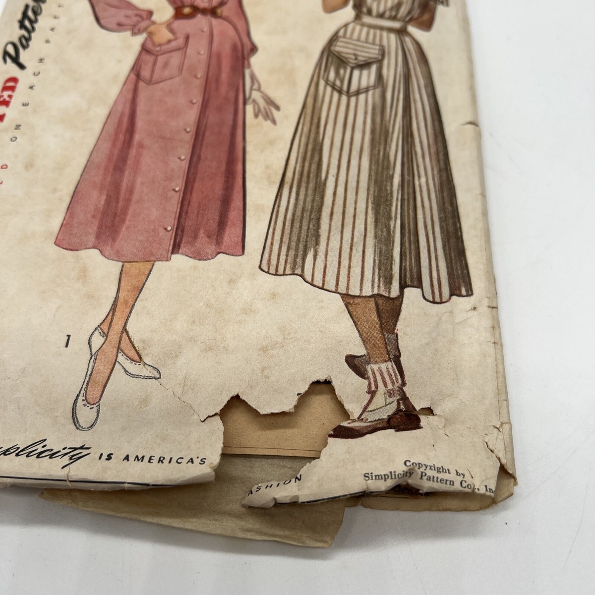 セット販売 Women's Dress Patterns Simplicity 3185 Shirtwaist Dress Pocket Detail Vtg Sewing Pattern