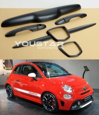 COUVERTURE COMBO FOR FIAT ABARTH NEUF SATIN NOIR MAT GARNITURE 500 595 695