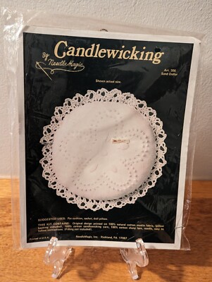 Vintage Needle Magic Candlewicking Kit Pincushion Sachet Doll-- Sand Dollar
