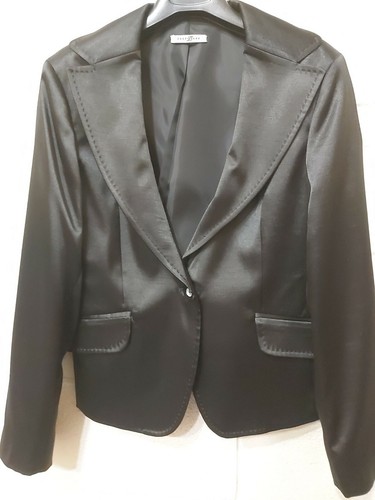 Giacca Giacchino Gonna Longuette Tailleur Completo Donna Colore Nero  Monopetto 1 | eBay