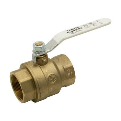 Thrifco 6415041 2 Inch IPS Brass Full Bore Valve