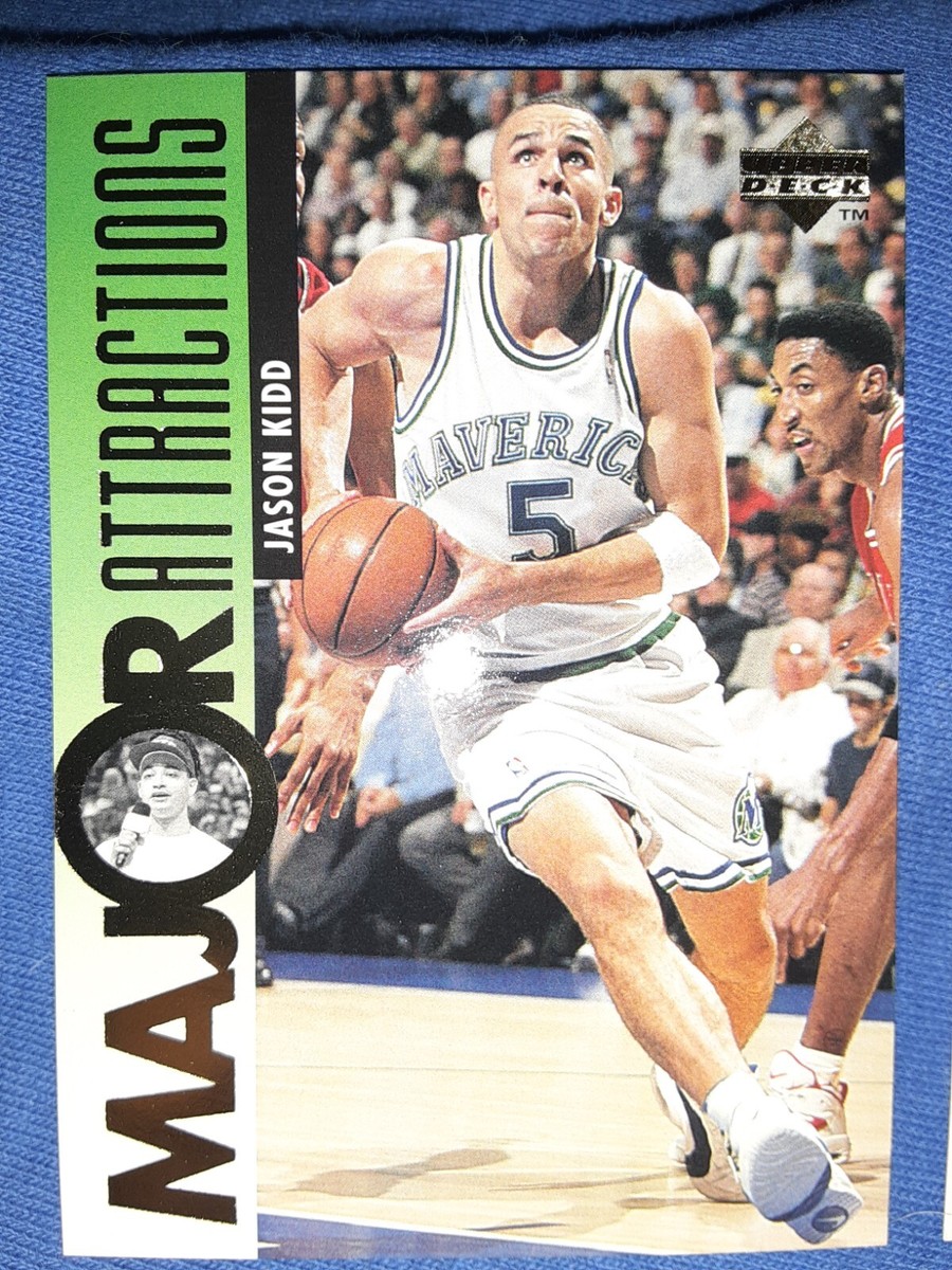 1995-96 Upper Deck Major Attractions Jason Kidd Card #340 Dallas