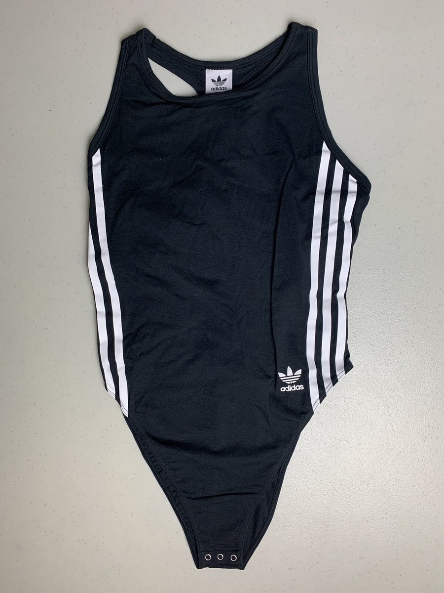 black and white adidas bodysuit