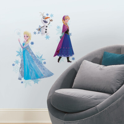 RoomMates - DISNEY Frozen Anna, Elsa & Olaf mit Schneeflocken