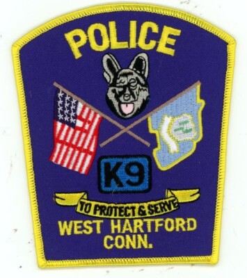 CONNECTICUT CT WEST HARTFORD POLICE K-9 NICE SHOULDER PATCH SHERIFF | eBay