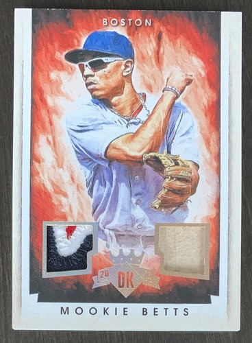 Mookie Betts [Autograph Materials Silver] #106 2015 Panini Diamond Kings card