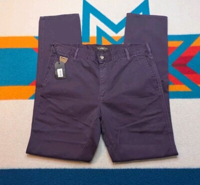 NWT APRIL77 Dad Chino Pants 33x33 April 77 Guitar Cotton Silverstone Blue NEW